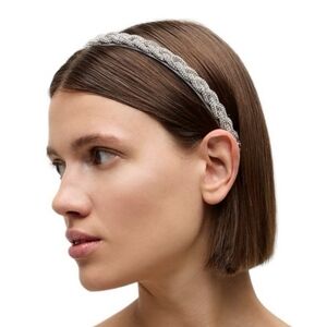 J.Crew Skinny braided crystal headband